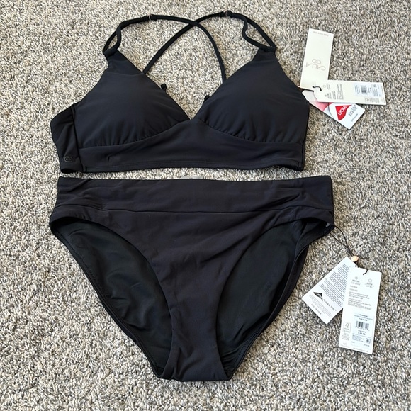 CALIA by Carrie Underwood Black Bikini Set - Picture 1 of 8